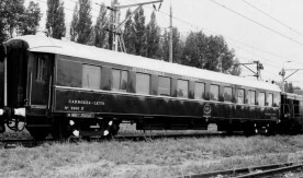 Wagon pociągu "Orient Express" na stacji w Warszawie,1988.
Fot. J....